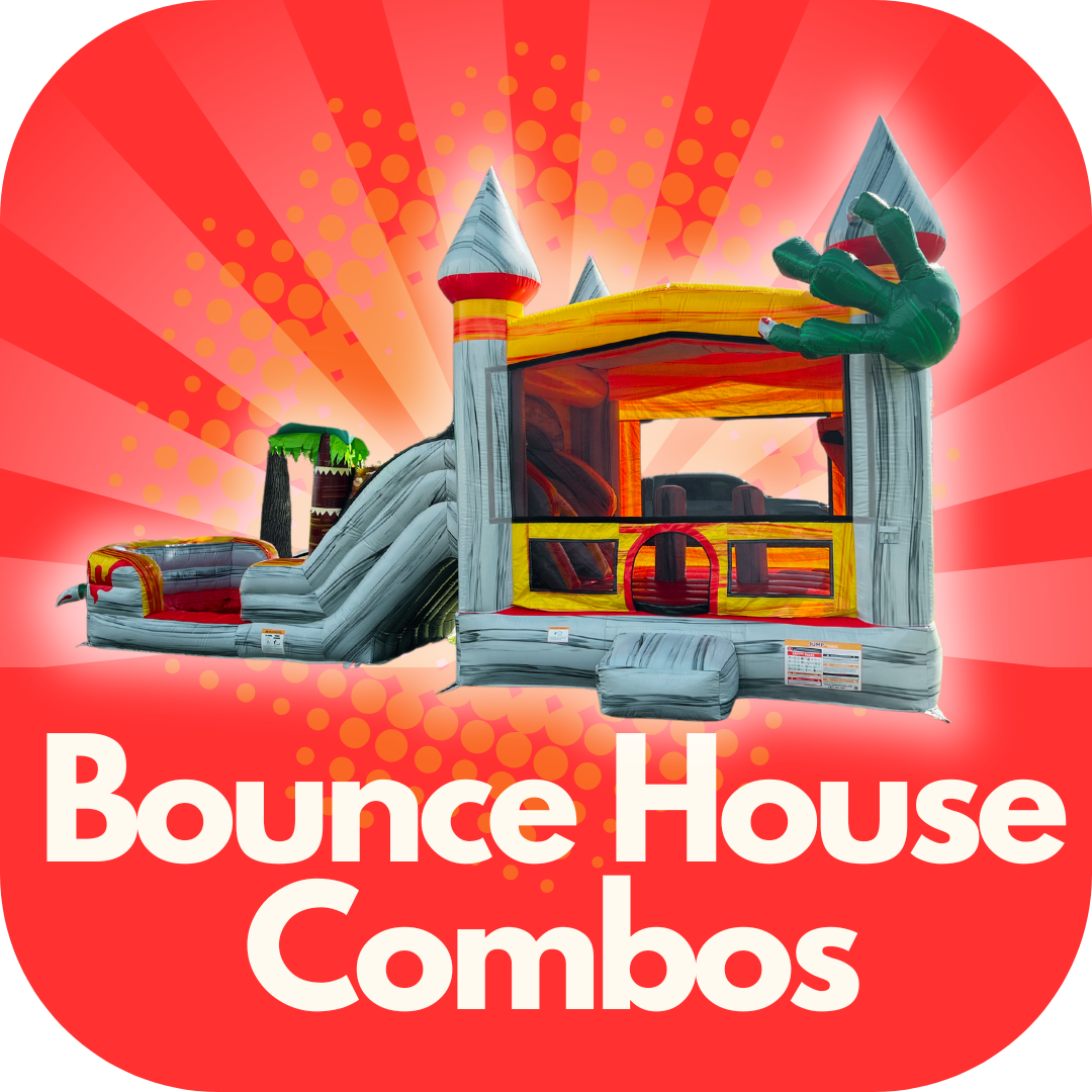 bounce house combo slide