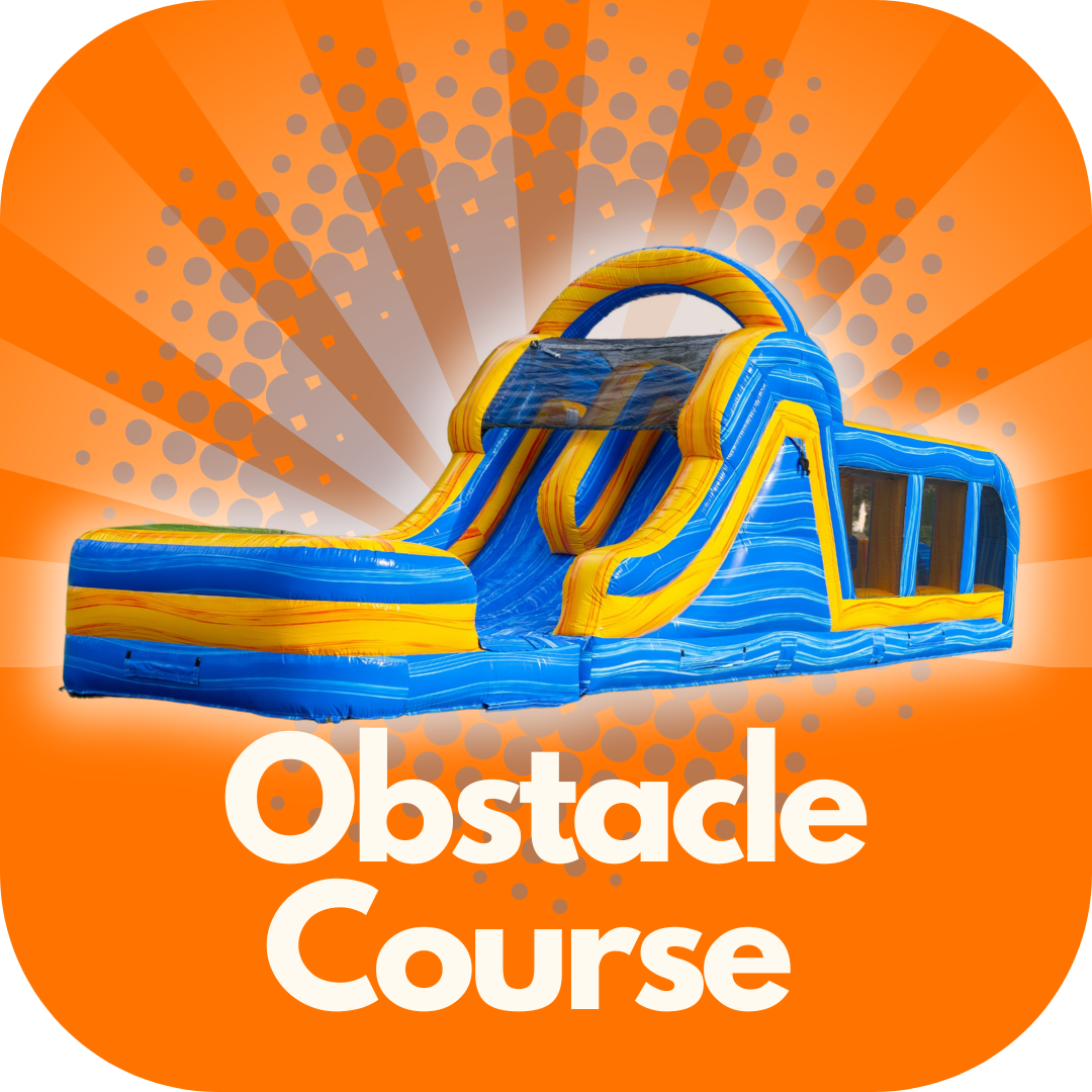 obstacle course water slide