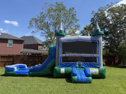 lucky20bounce20house20combo 1760582417 Lucky Emerald Dual Lane (Wet/Dry)