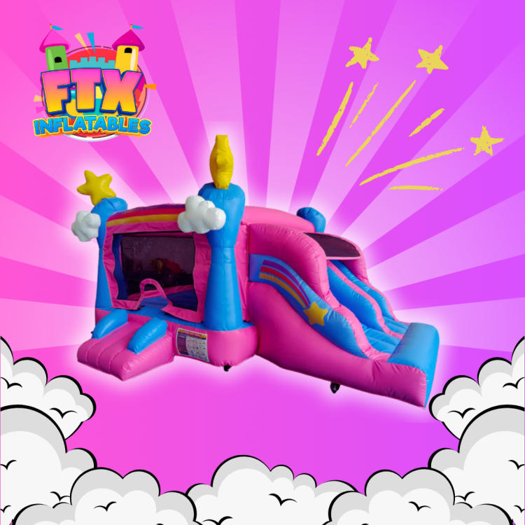 Toddler Magical Bounce House Slide Toddler Magical Bounce House Slide