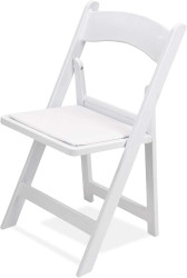 White Resin Chair