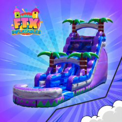 18' Purple Crush Water Slide