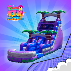 18' Purple Crush Water Slide